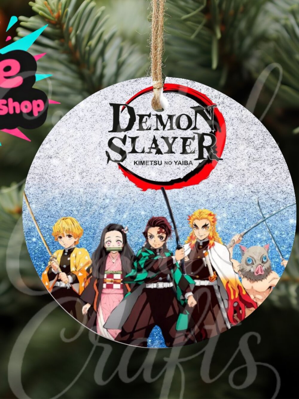 Demon Slayer 3" Wood Ornament